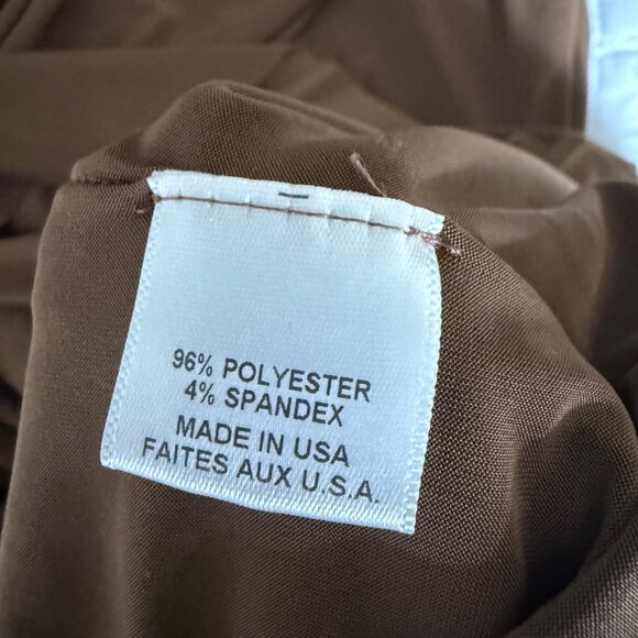 Misa Los Angeles Draped Brown Dress V-Neck Medium - Picture 4 of 12